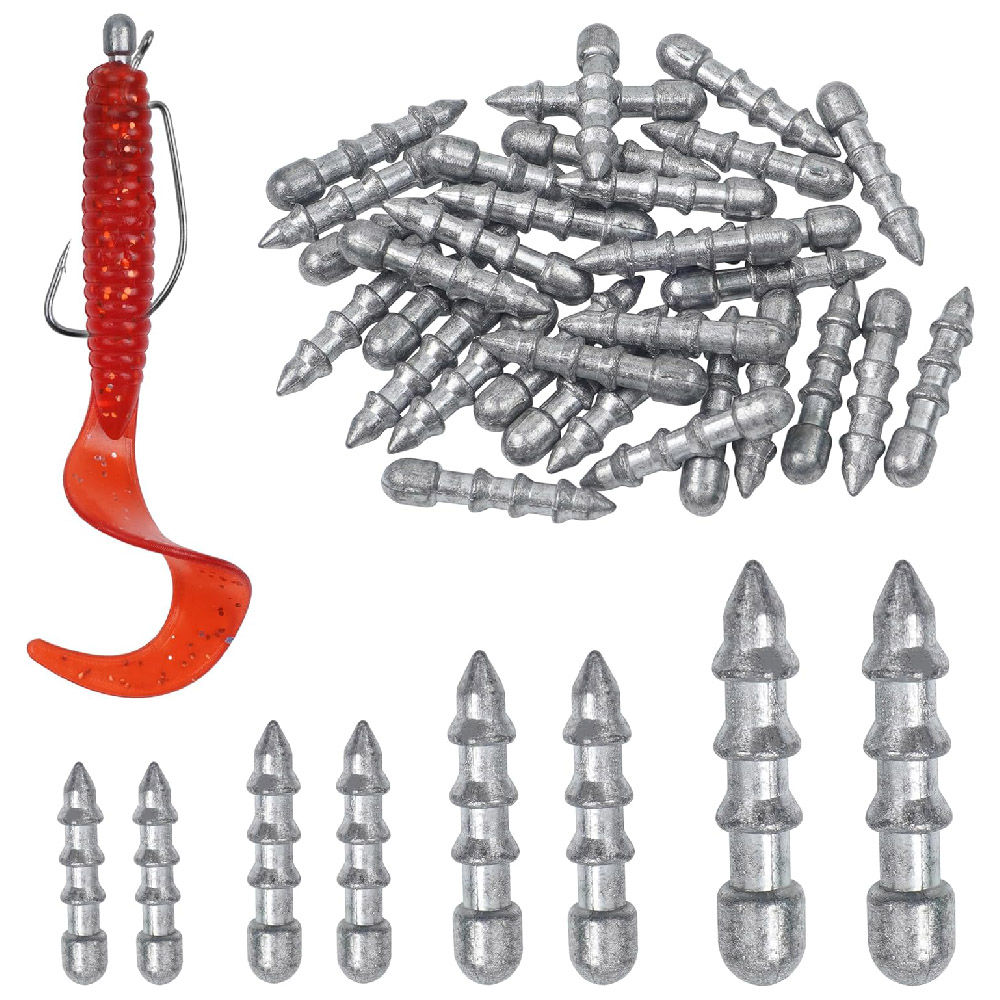 Bass Fishing Lure - 20 stücke Nagel gewichte platinen Wurm