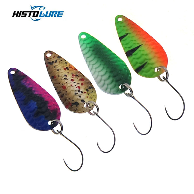 Bass Fishing Lure - Angeln Trout Löffel Einzel Haken Spinning