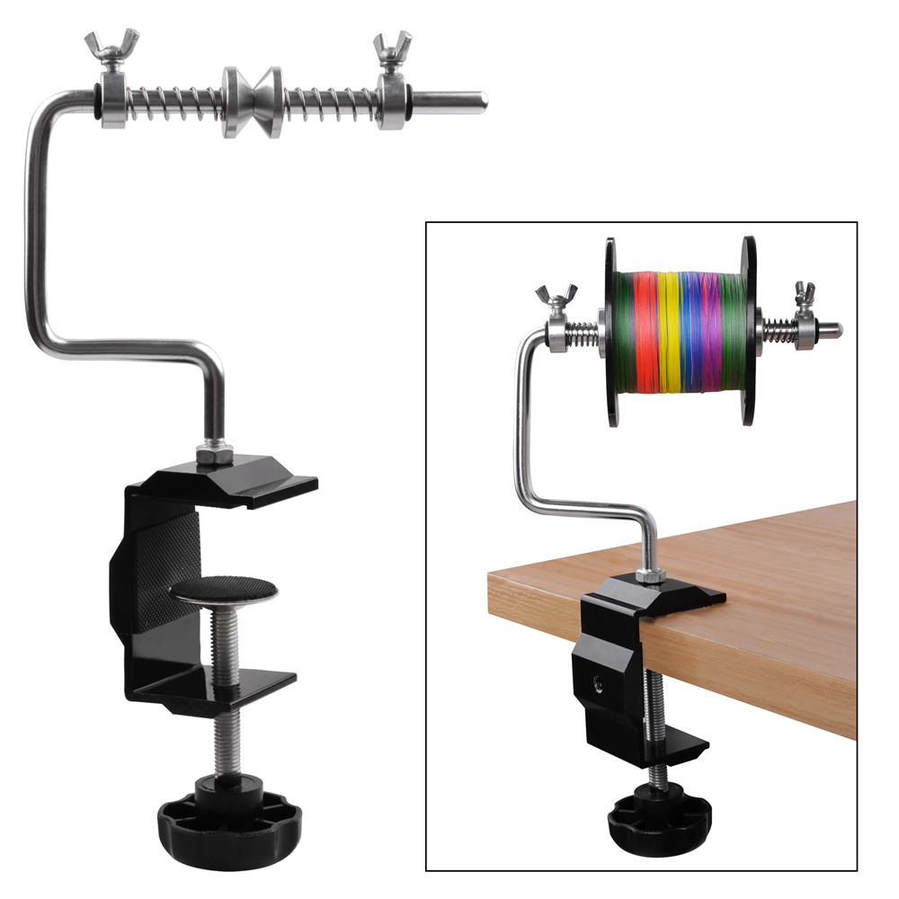 Fishing Equipment Shop - Tragbarer Angelschnurwickler mit Klemme, verstellbarer, stabiler