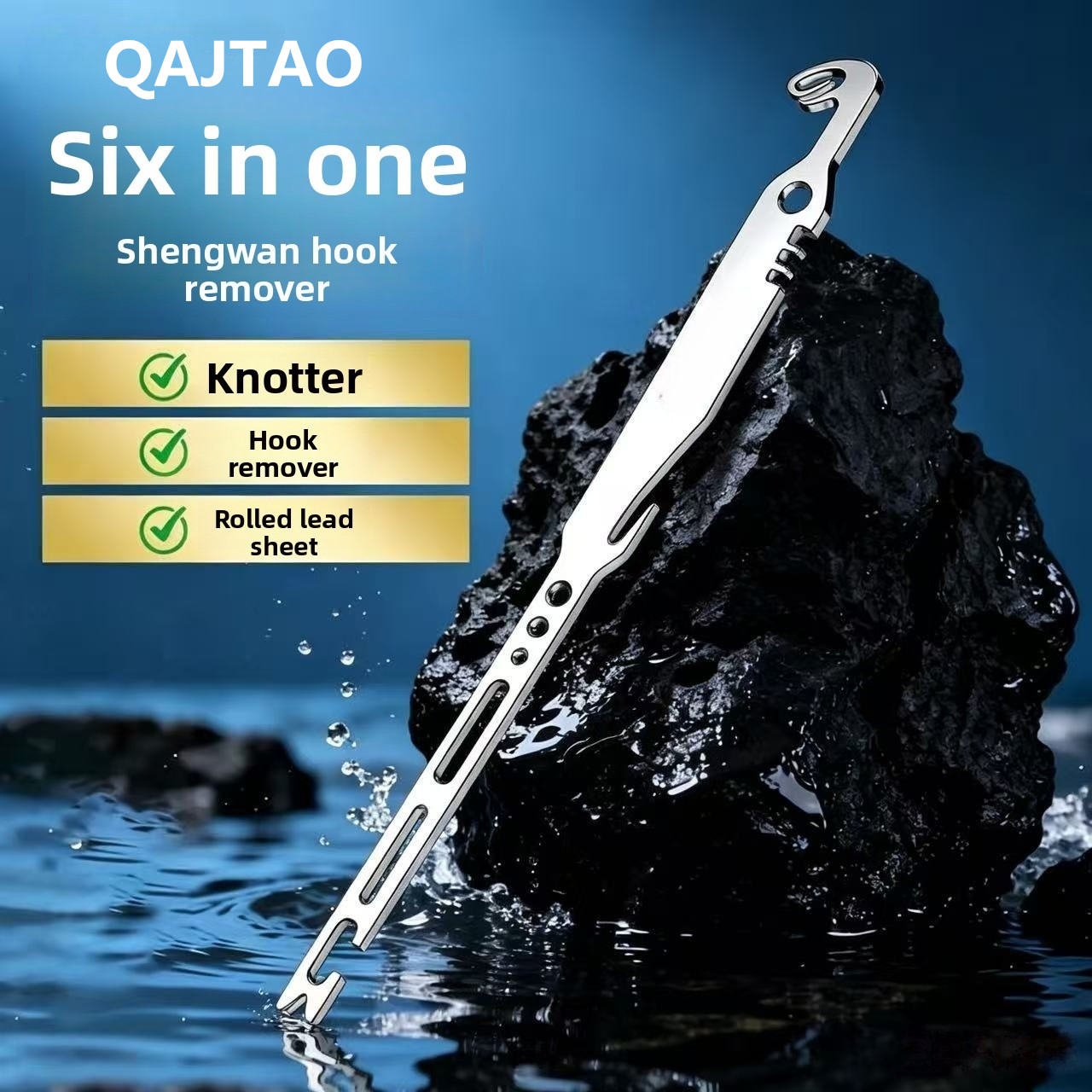 Fishing Equipment Price - QAJTAO 4-teiliger 6-in-1 Edelstahl-Fischhakenentferner, schnell abnehmbares