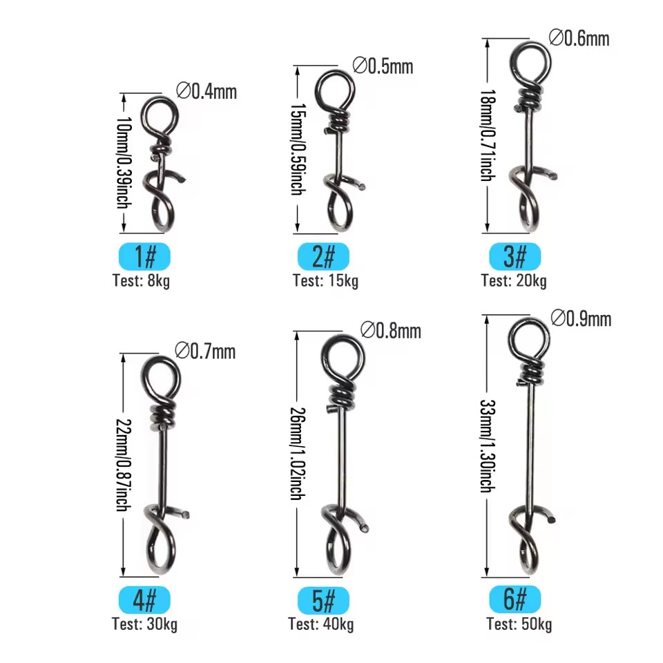 50 Stück 10mm ~ 33mm Edelstahl – Fishing Equipment Tackle Bewertung und Preis