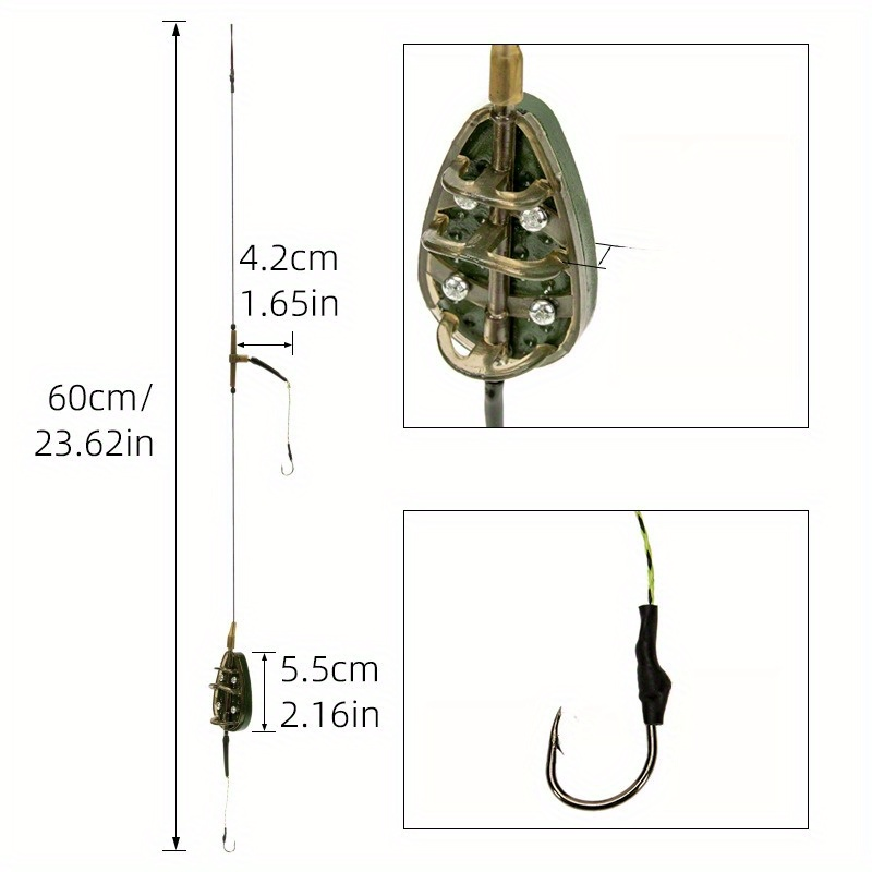 1pc Karpfen Angeln Feeder Kit  – Fishing Equipment Hook Bewertung und Preis
