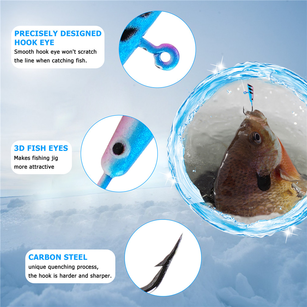 24Pcs eis angeln getriebe Kit  – Fishing Equipment Shop Bewertung und Preis