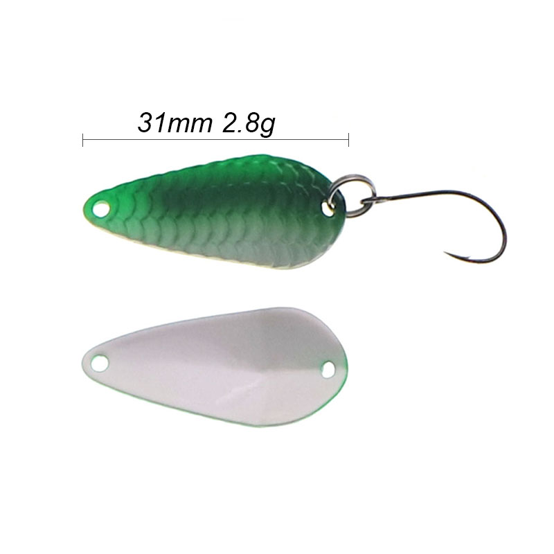 Angeln Trout Löffel Einzel Hak – Bass Fishing Lure Bewertung und Preis