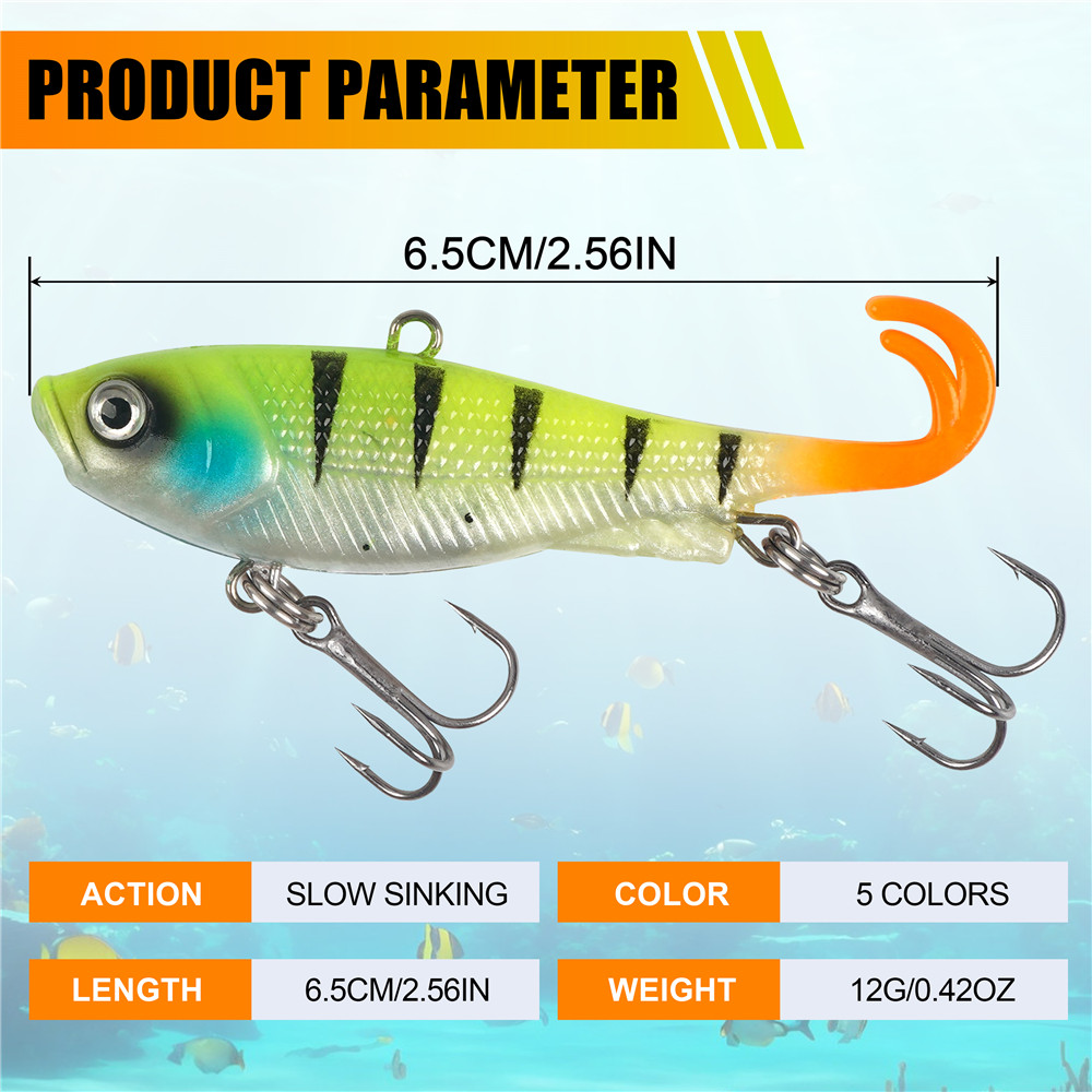 5 Stück weiche Bass-Angelköder – Fishing Equipment Shop Bewertung und Preis