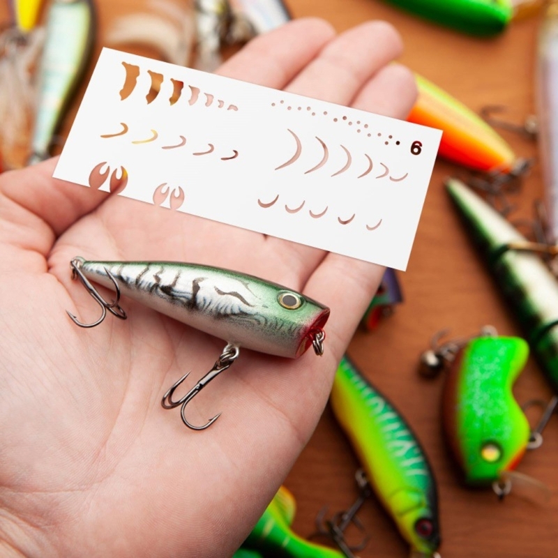 6 Stück Angelköder-Malvorlagen – Fishing Equipment Tackle Bewertung und Preis