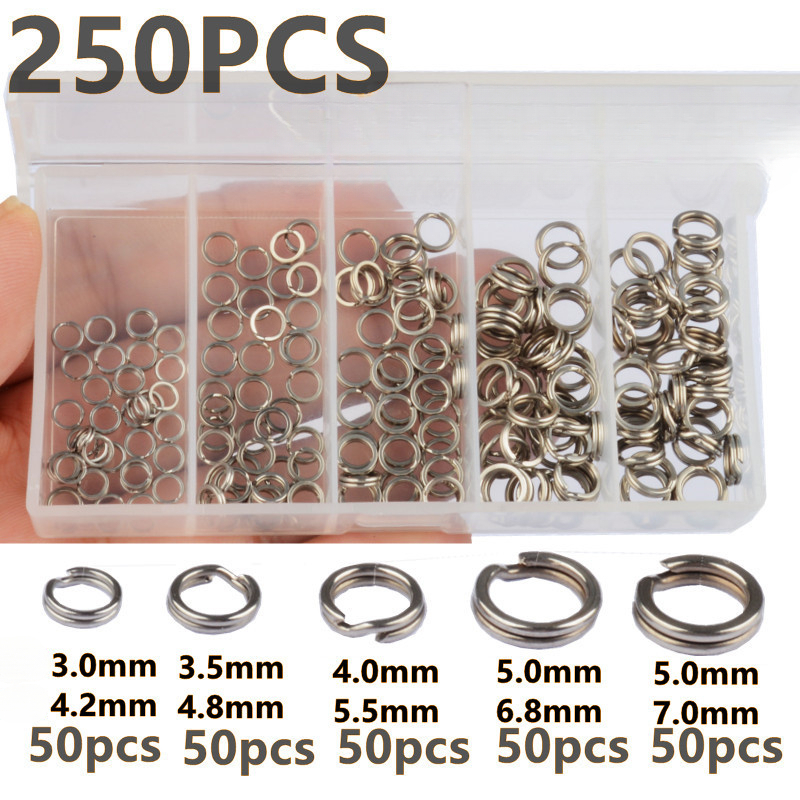 250 Stück 5 Größen Hochfeste G – Fishing Equipment Tackle Bewertung und Preis