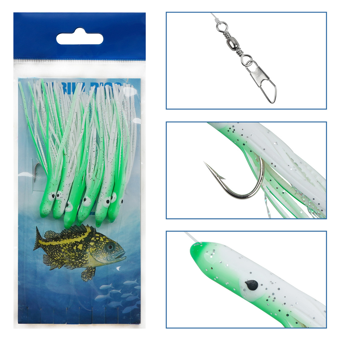 6er-Pack Schnur-Angelhaken, 6- – Fishing Equipment Shop Bewertung und Preis