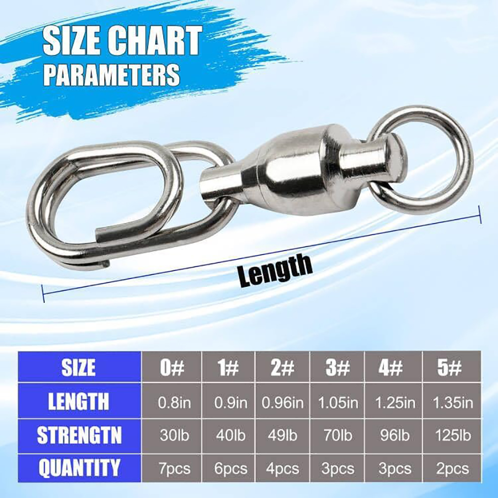 25 Stück kugelgelagerte Angelw – Fishing Equipment Shop Bewertung und Preis